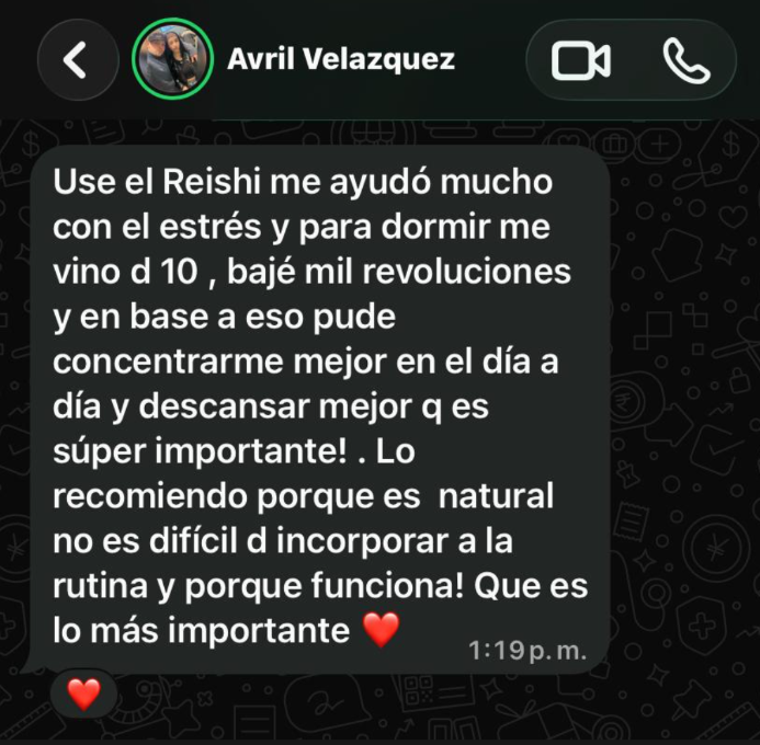 Testimonio de clienta de Eukaria Funghi